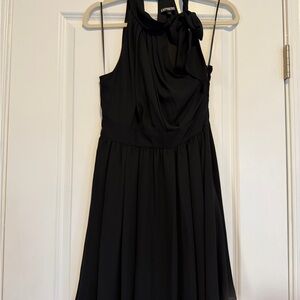 Express Sophisticated Black Sleeveless Mini Dress
